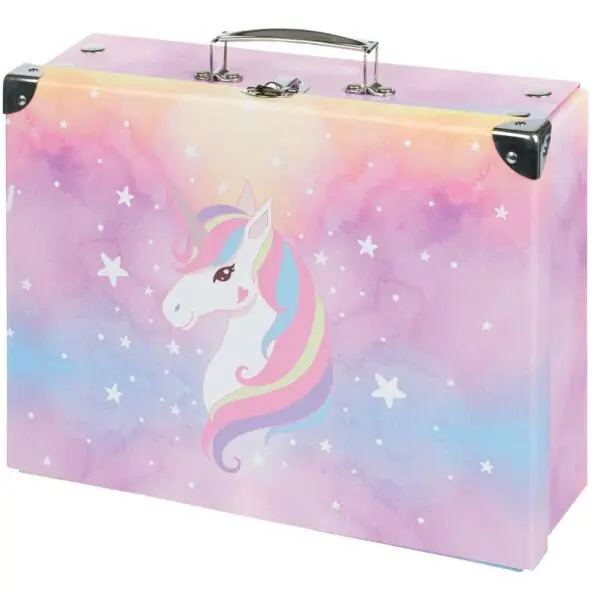 BAAGL BAAGL RAINBOW UNICORN Сгъваем училищен куфар, розово, размер