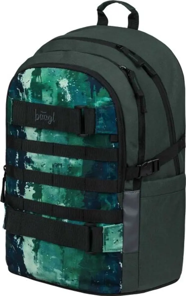 BAAGL BAAGL SKATE FOREST Училищна раница, тъмнозелено, размер