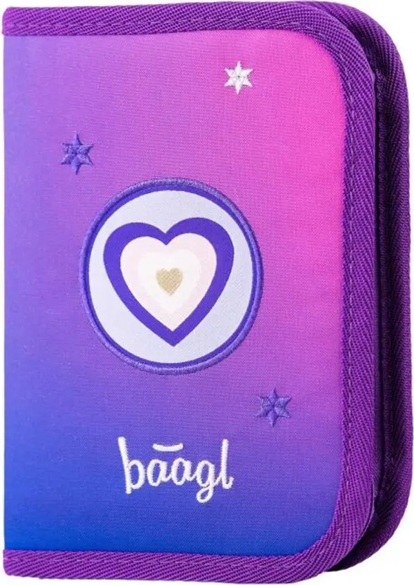 BAAGL BAAGL SRDCE Ученически несесер, лилаво, размер