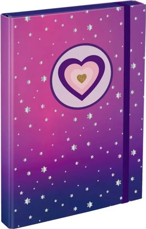 BAAGL BAAGL СЪРЦЕ Папка за ученически тетрадки A4, лилаво, размер