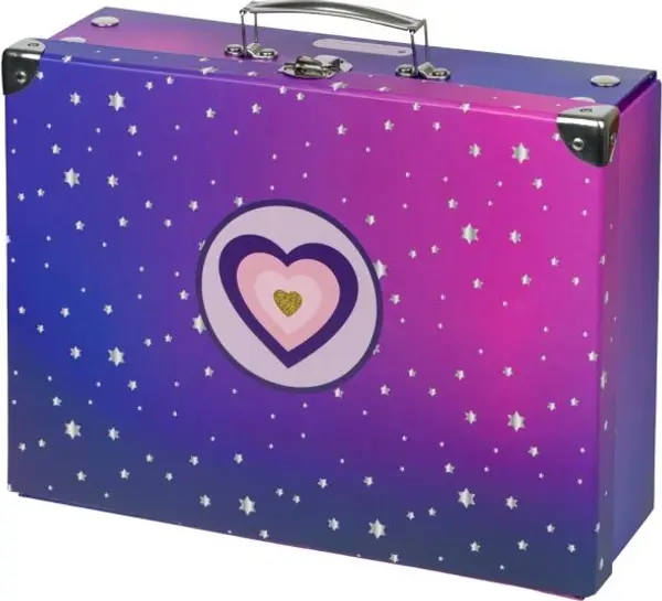 BAAGL BAAGL СЪРЦЕ Сгъваем училищен куфар, лилаво, размер