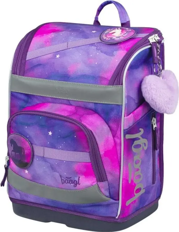 BAAGL BAAGL ZIPPY PLUS RAINBOW UNICORN Ученическа раница, розово, размер