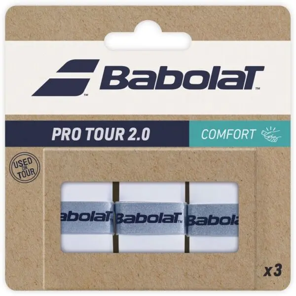 Babolat Babolat PRO TOUR 2.0 Лента за  дръжката, бяло, размер