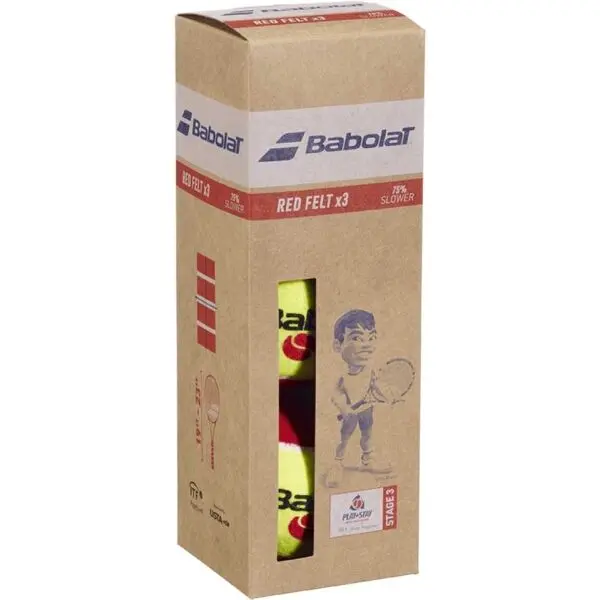Babolat Babolat RED FELT X3 Тенис топки, жълто, размер