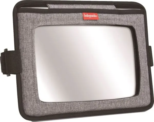 BABYPACK BABYPACK REARVIEW MIRROR 2v1 Обратно огледало за кола, сиво, размер