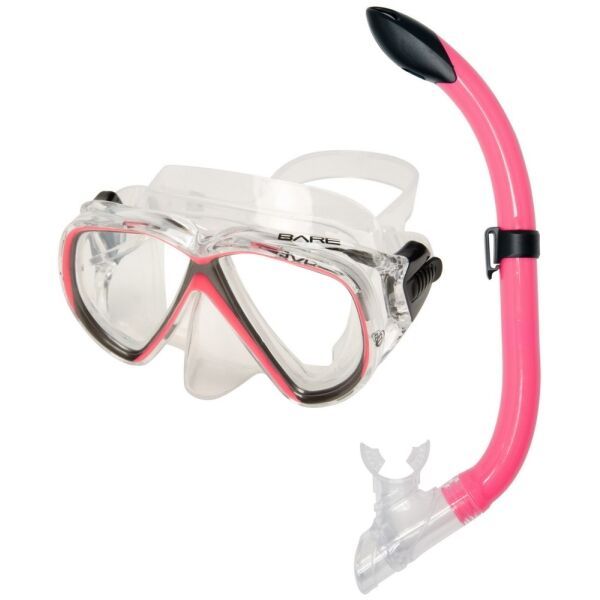 Bare Bare DUO COMPACT SET JR Детски комплект за гмуркане, розово, размер