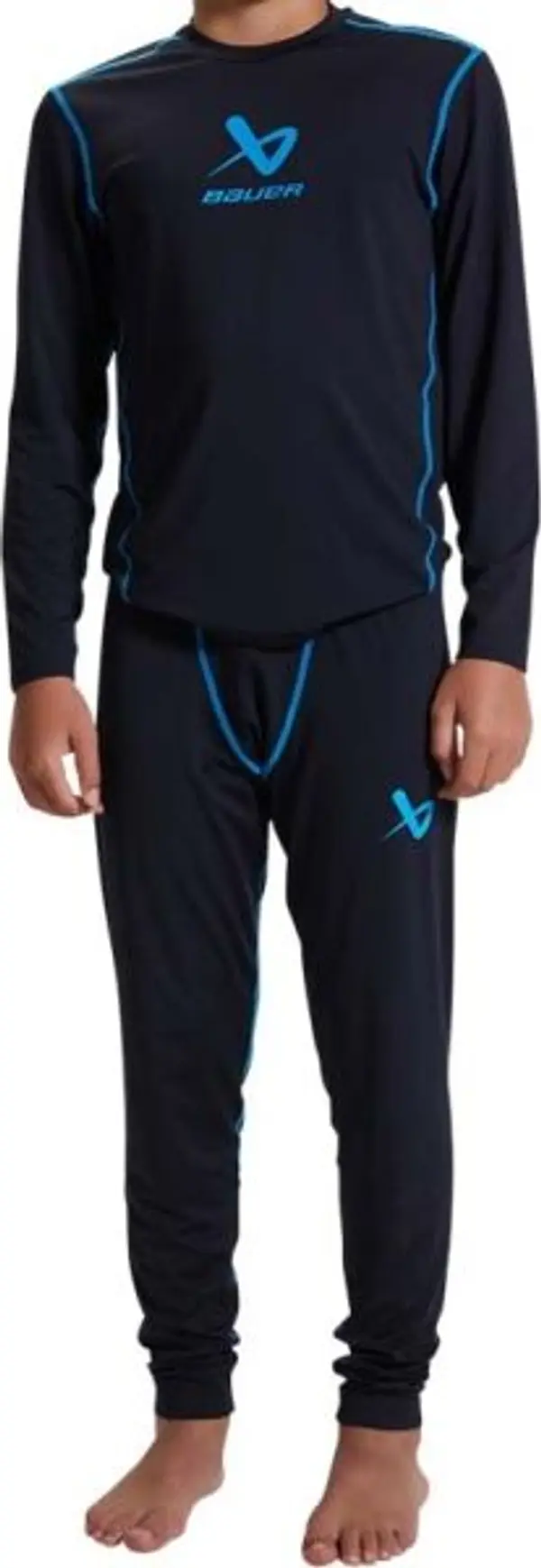 Bauer Bauer BASICS YTH Детски функционален клин, черно, размер