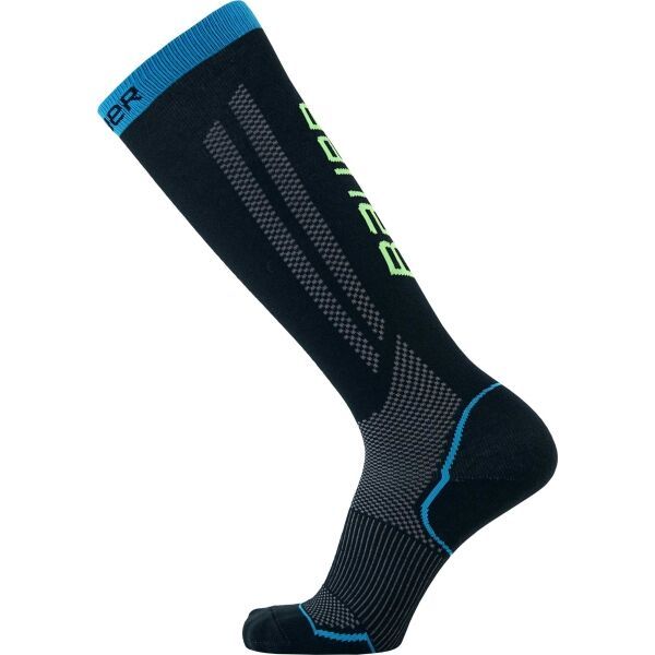 Bauer Bauer PERFORMANCE TALL SKATE SOCK Дълги компресиращи чорапи, черно, размер