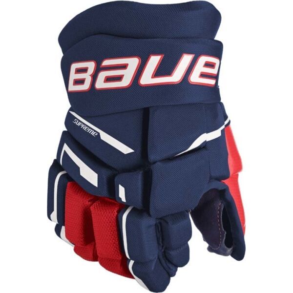 Bauer Bauer SUPREME M3 GLOVE-JR Юношески хокейни ръкавици, тъмносин, размер