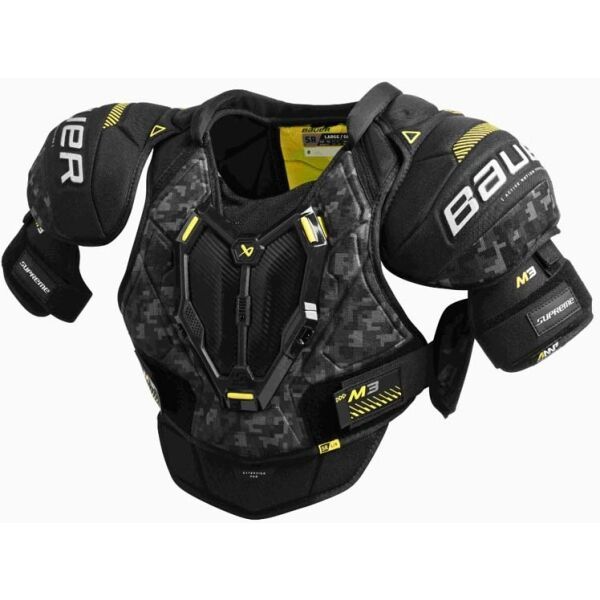 Bauer Bauer SUPREME M3 SHOULDER PAD-SR Протектор за ръмената, черно, размер