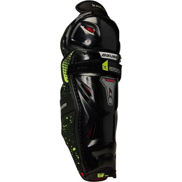Bauer Bauer VAPOR 3X SHIN GUARD JR Юношески кори за хокей, черно, размер