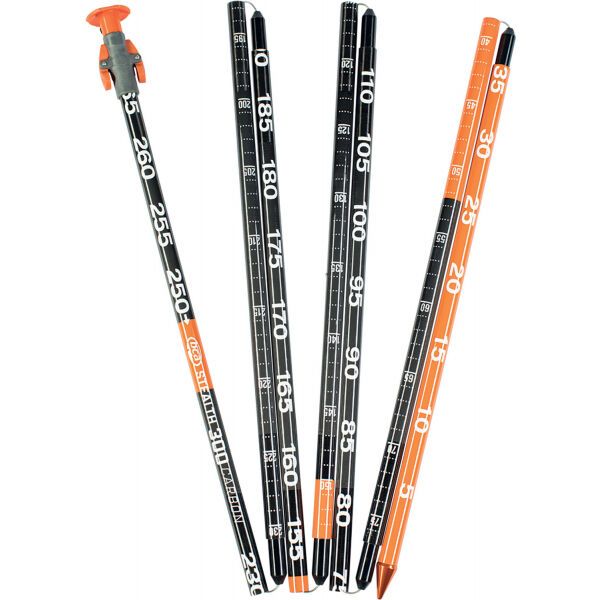 BCA BCA STEALTH 300 CARBON Алуминиева лавинна сонда, черно, размер 30