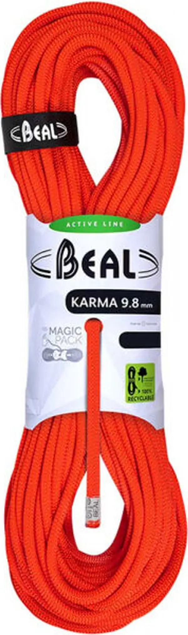 BEAL BEAL KARMA 9,8mm 80m Въже, оранжево, размер