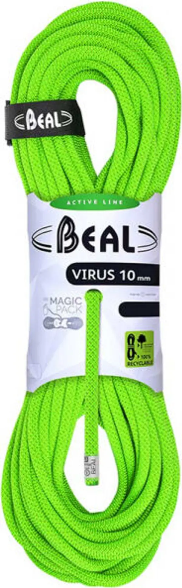 BEAL BEAL VIRUS 10mm 60m Въже, зелено, размер