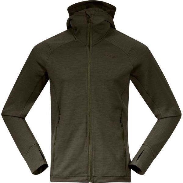 Bergans Bergans ULSTEIN WOOL Мъжки суитшърт от полар, khaki, размер