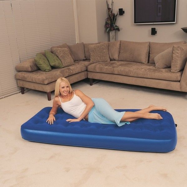 Bestway Bestway SINGLE FLOCKED   - Надуваем матрак