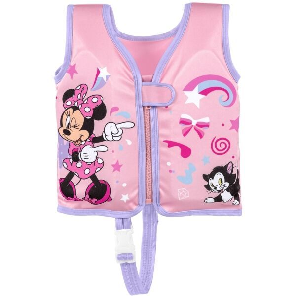 Bestway Bestway FABRIC SWIM KIDS VEST S/M Капитонирано елече за деца, розово, размер