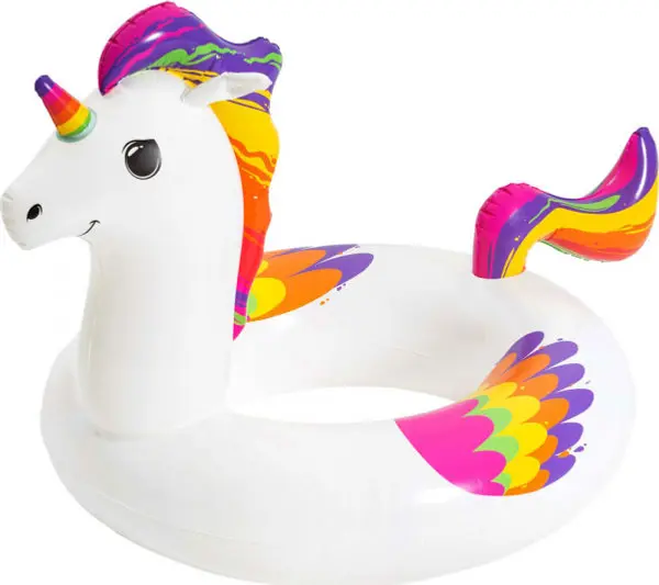 Bestway Bestway FANTASY UNICORN SWIM RING Надуваем кръг, бяло, размер