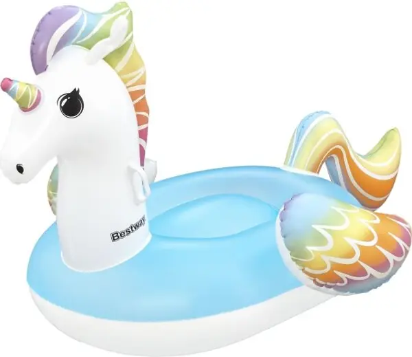 Bestway Bestway UNICORN RIDE ON Надуваем еднорог, бяло, размер