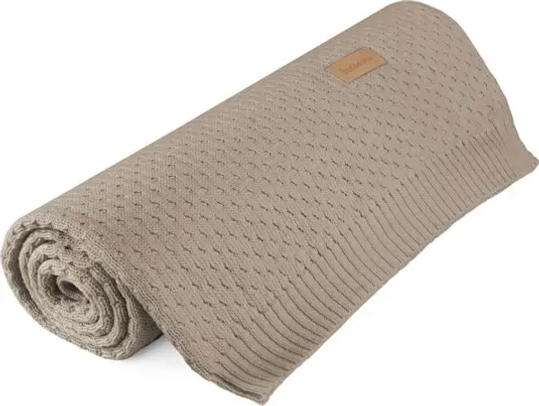 BEZTROSKA BEZTROSKA KNITTED BLANKET Плетено одеяло, бежово, размер