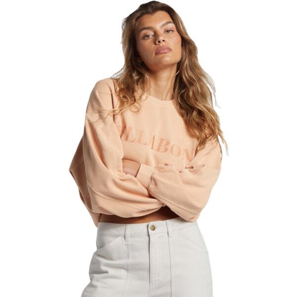 Billabong Billabong PALMIN KENDAL CREW Дамски суитшърт, цвят сьомга, размер