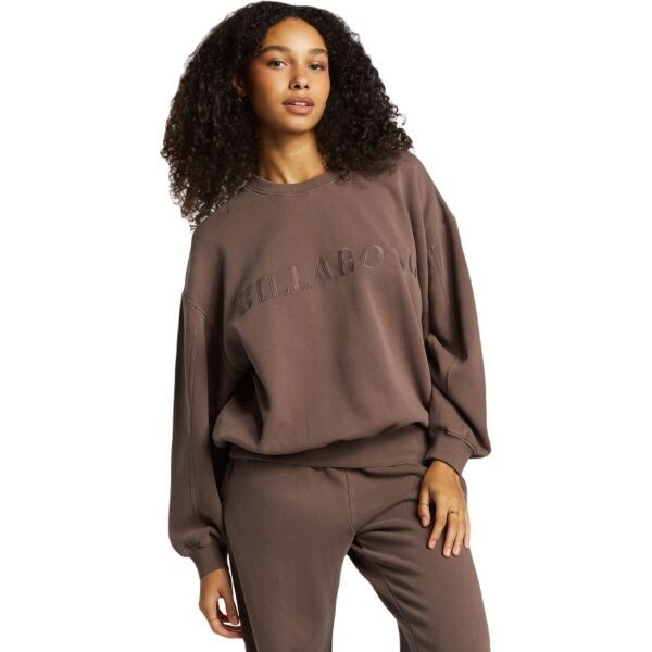 Billabong Billabong PALMIN KENDAL CREW Дамски суитшърт, кафяво, размер
