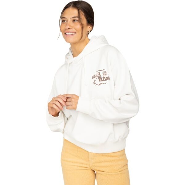 Billabong Billabong SNAKE MANTRA Дамски суитшърт, бяло, размер