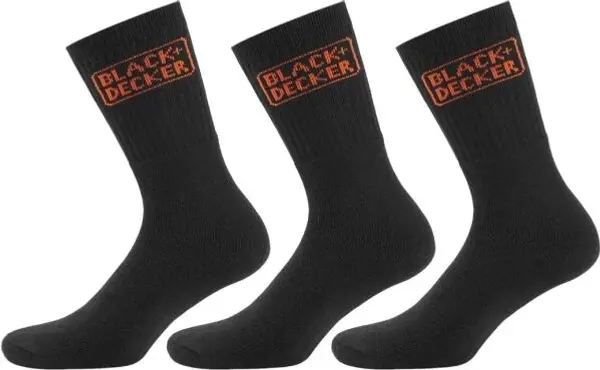 BLACK & DECKER BLACK & DECKER Работни чорапи Работни чорапи, черно, размер 39-42