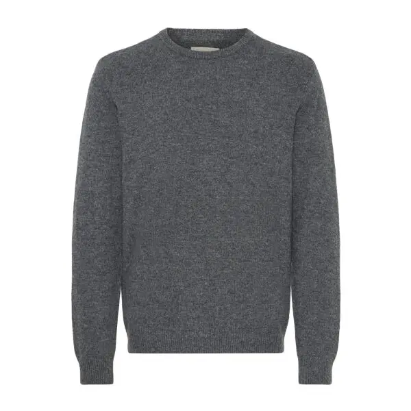 BLEND BLEND BHBRANKO CREW KNIT Мъжки пуловер, тъмносиво, размер