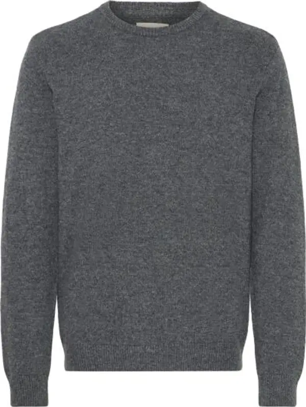 BLEND BLEND BHBRANKO CREW KNIT Мъжки пуловер, тъмносиво, размер