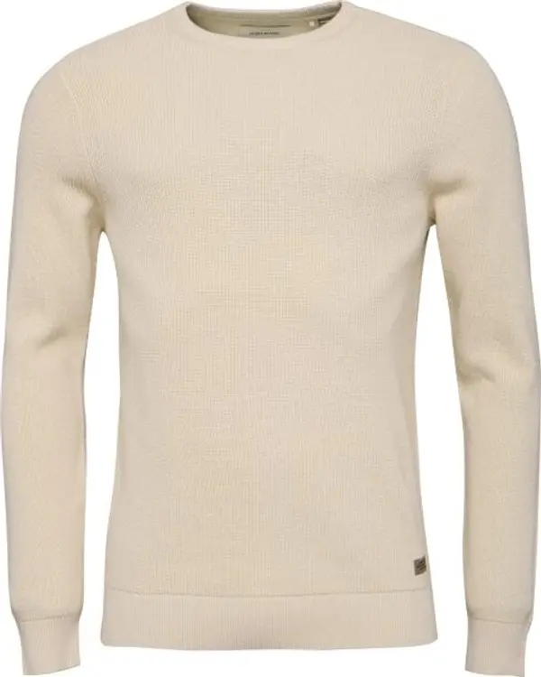 BLEND BLEND BHCODFORD CREW NECK KNIT NOOS Мъжки пуловер, бежово, размер