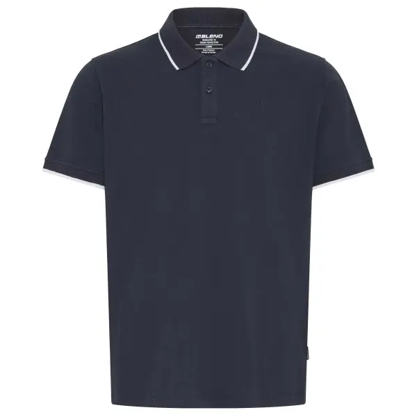 BLEND BLEND BHEDIN Мъжка поло тениска, тъмносин, размер 4XL