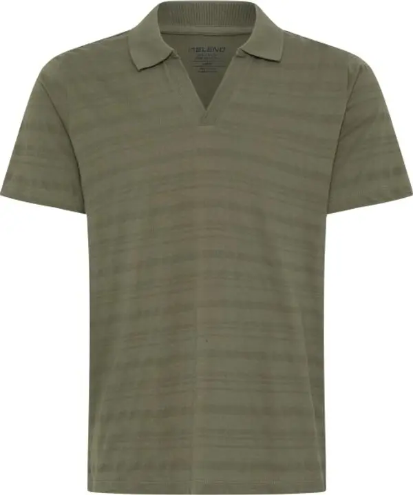 BLEND BLEND BHKNOX PIQUE SPLITNECK POLO Мъжка поло тениска, khaki, размер