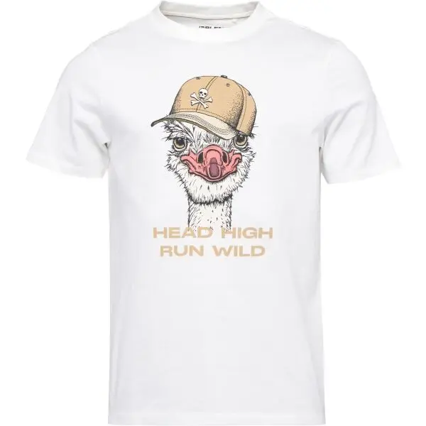 BLEND BLEND BHKURT FUNNY GRAPHIC Мъжка тениска, бяло, размер