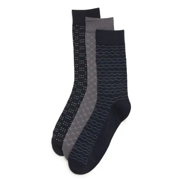 BLEND BLEND BHMAKENNA 3PK Мъжки чорапи, черно, размер