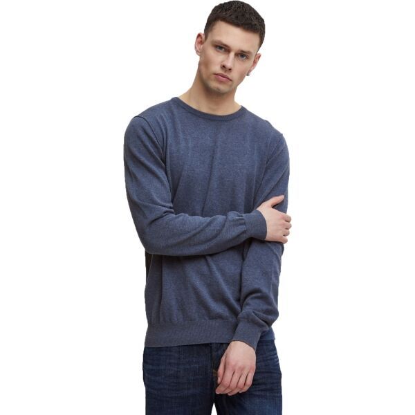 BLEND BLEND BHNOLEN PULLOVER Мъжки пуловер, тъмносин, размер