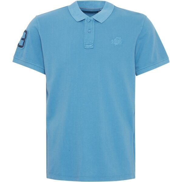 BLEND BLEND POLO REGULAR FIT Мъжка тениска с яка, светлосиньо, размер
