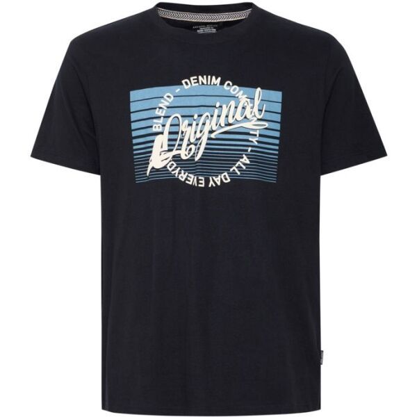 BLEND BLEND REGULAR FIT Мъжка тениска, черно, размер