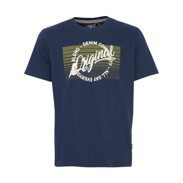 BLEND BLEND REGULAR FIT PLUS SIZE Мъжка тениска, тъмносин, размер