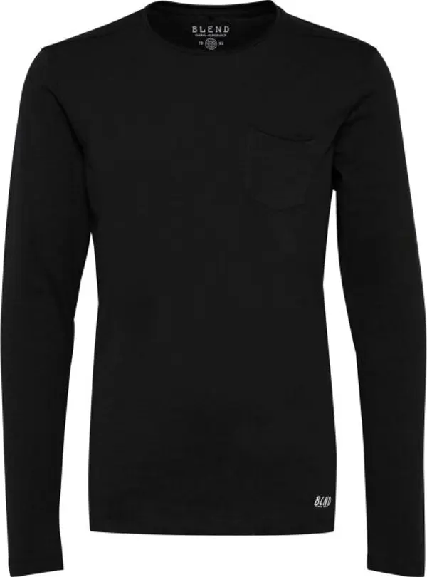 BLEND BLEND T-SHIRT L/S Мъжка блуза, черно, размер