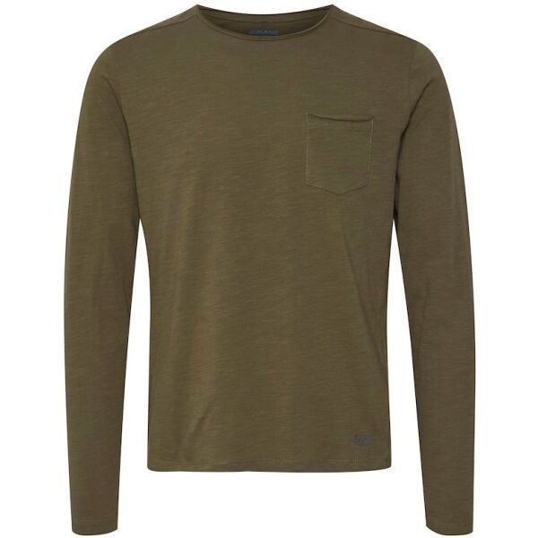 BLEND BLEND T-SHIRT L/S Мъжка блуза, khaki, размер