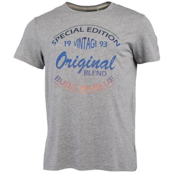 BLEND BLEND TEE REGULAR FIT Мъжка тениска, сиво, размер