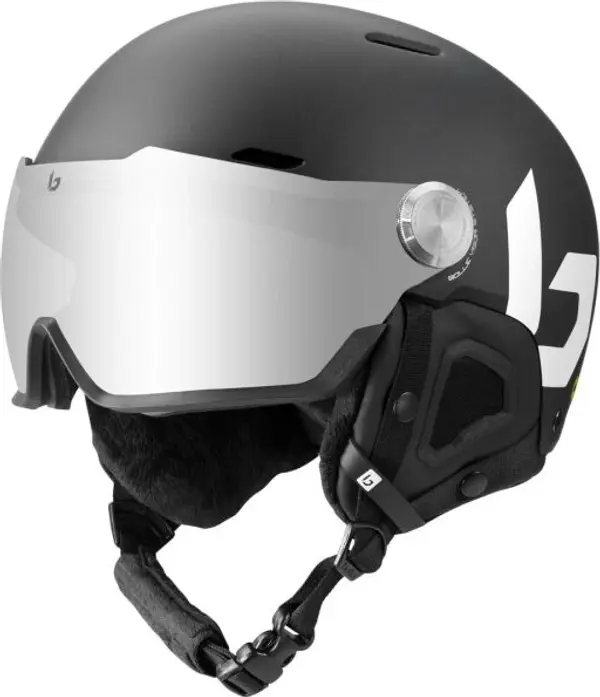 Bolle Bolle MIGHT VISOR (52-55 CM) Скиорска каска с визьор, черно, размер (52 - 55)