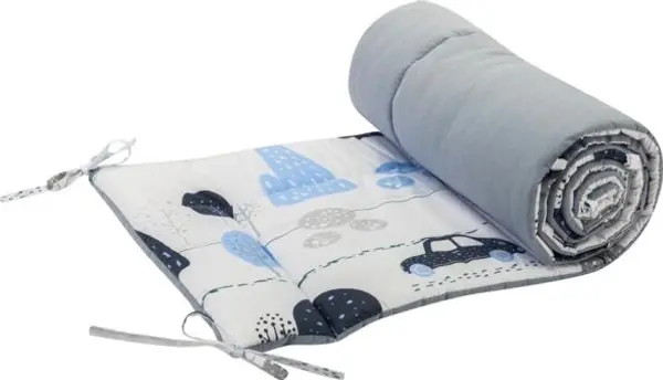 BOMIMI BOMIMI CUSHION 180 cm Ограничител за детско легло, светлосиньо, размер