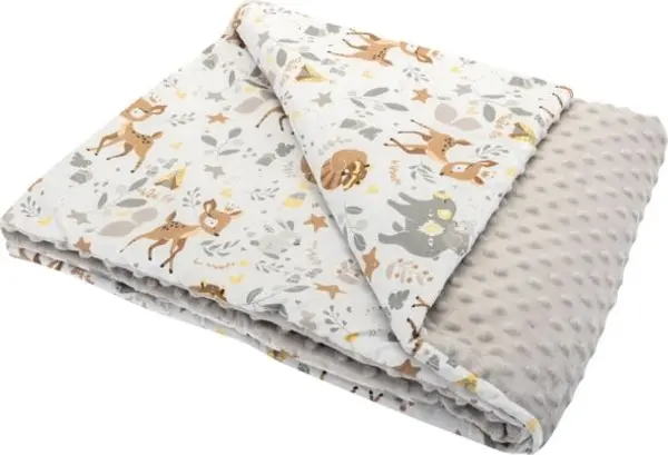 BOMIMI BOMIMI MINKY 100 x 75 cm Двустранно детско одеяло, бежово, размер