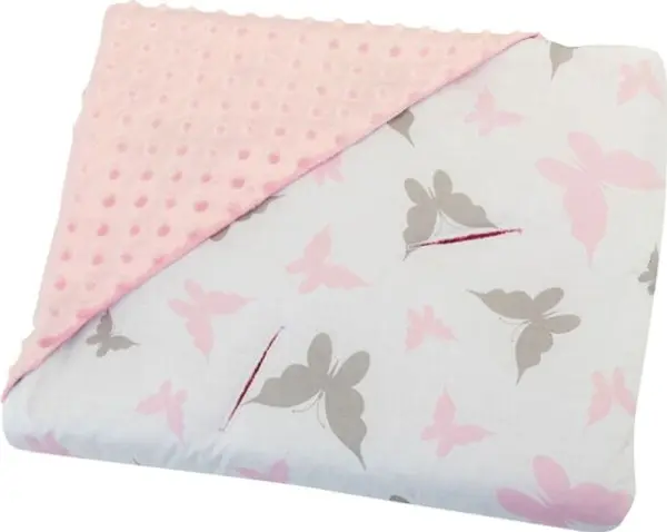 BOMIMI BOMIMI WRAP BLANKET (CAR) Одеяло за бебешко столче за кола, розово, размер