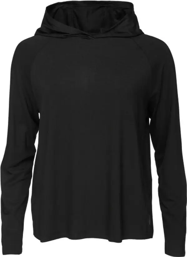 BOODY BOODY LONG SLEEVE HOODED T-SHIRT Дамска тениска, черно, размер
