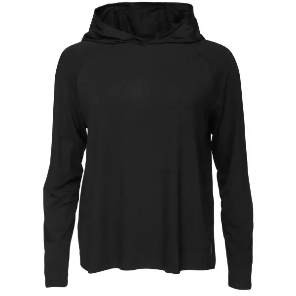 BOODY BOODY LONG SLEEVE HOODED T-SHIRT Дамска тениска, черно, размер
