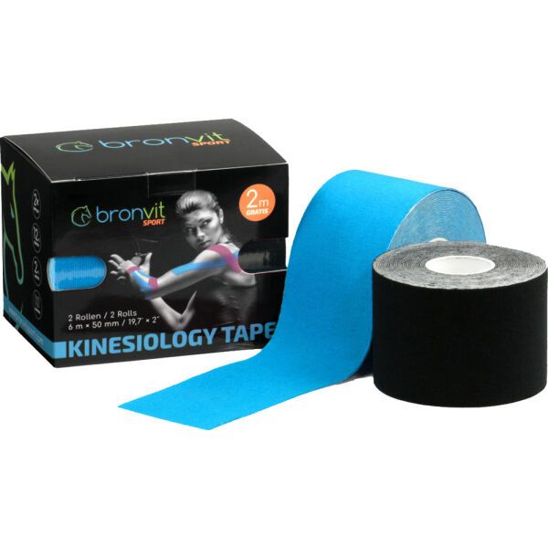 BronVit BronVit SPORT KINESIO TAPE SET 5CM X 6 M Комплект кинезио ленти, черно, размер