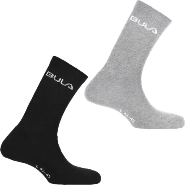 Bula Bula Bula 2PK WOOL SOCK Мъжки чорапи, черно, размер 37-39